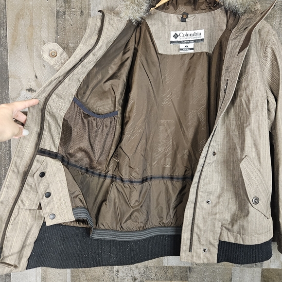 Columbia Omni-Tech Interchangeable Jacket Shell Women's Large Removeable Faux - Picture 10 of 11